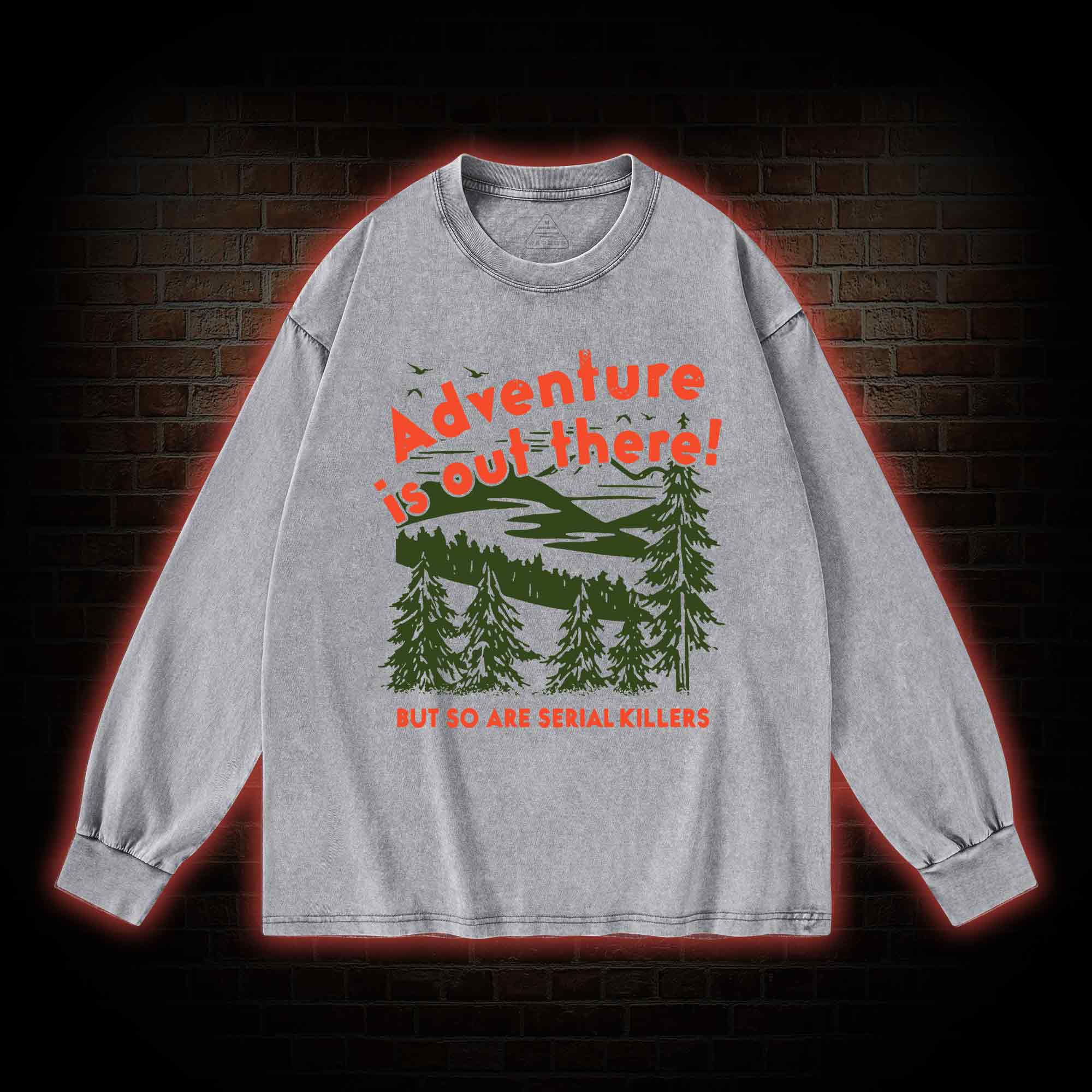 Adventure Is Out There Washed Long-Sleeve T-shirt