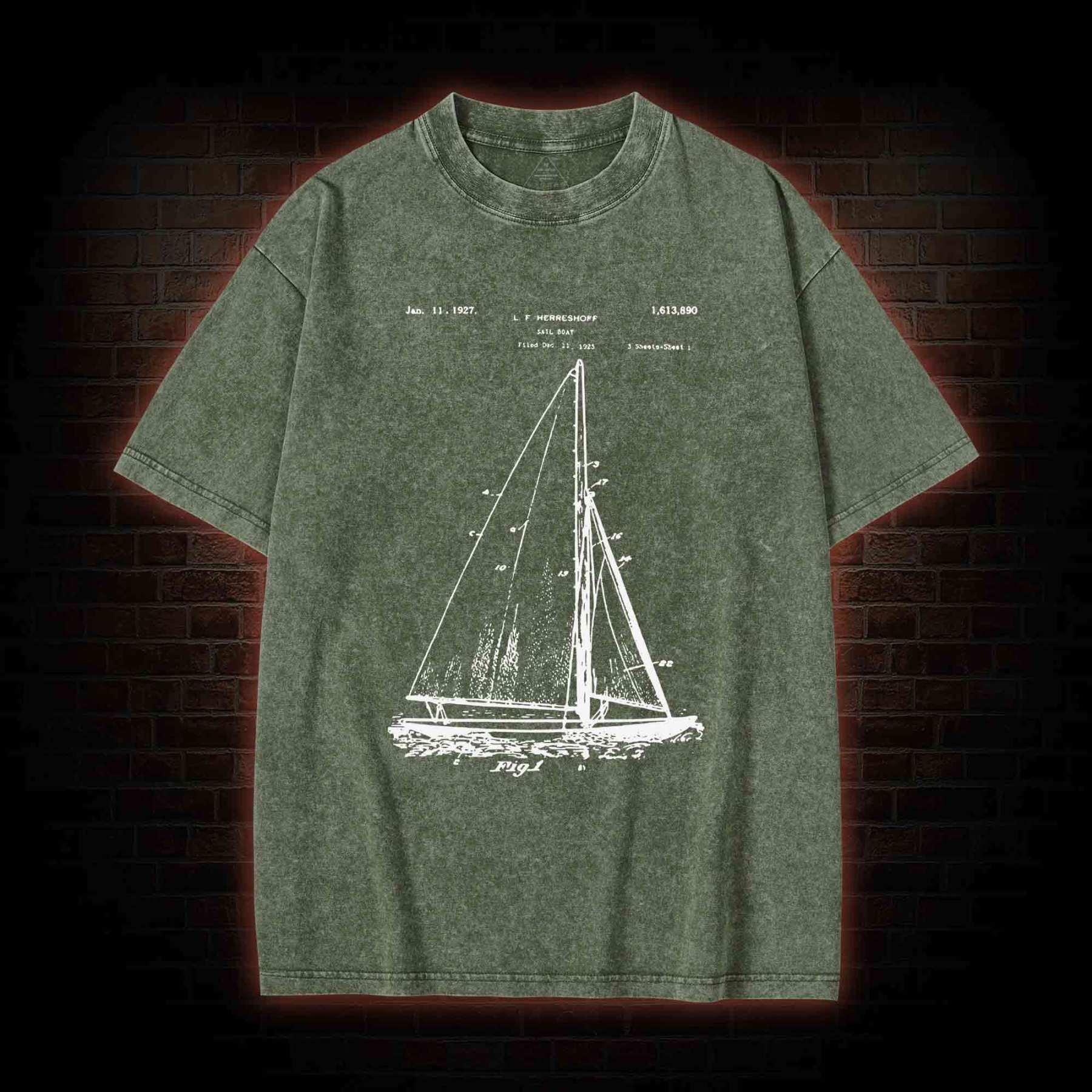 Sailboat Washed T-Shirt