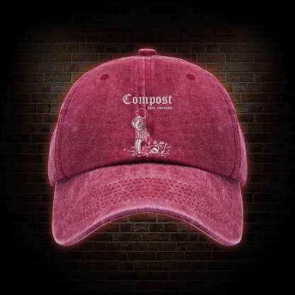 Compost Your Enemies Washed Vintage Baseball Cap