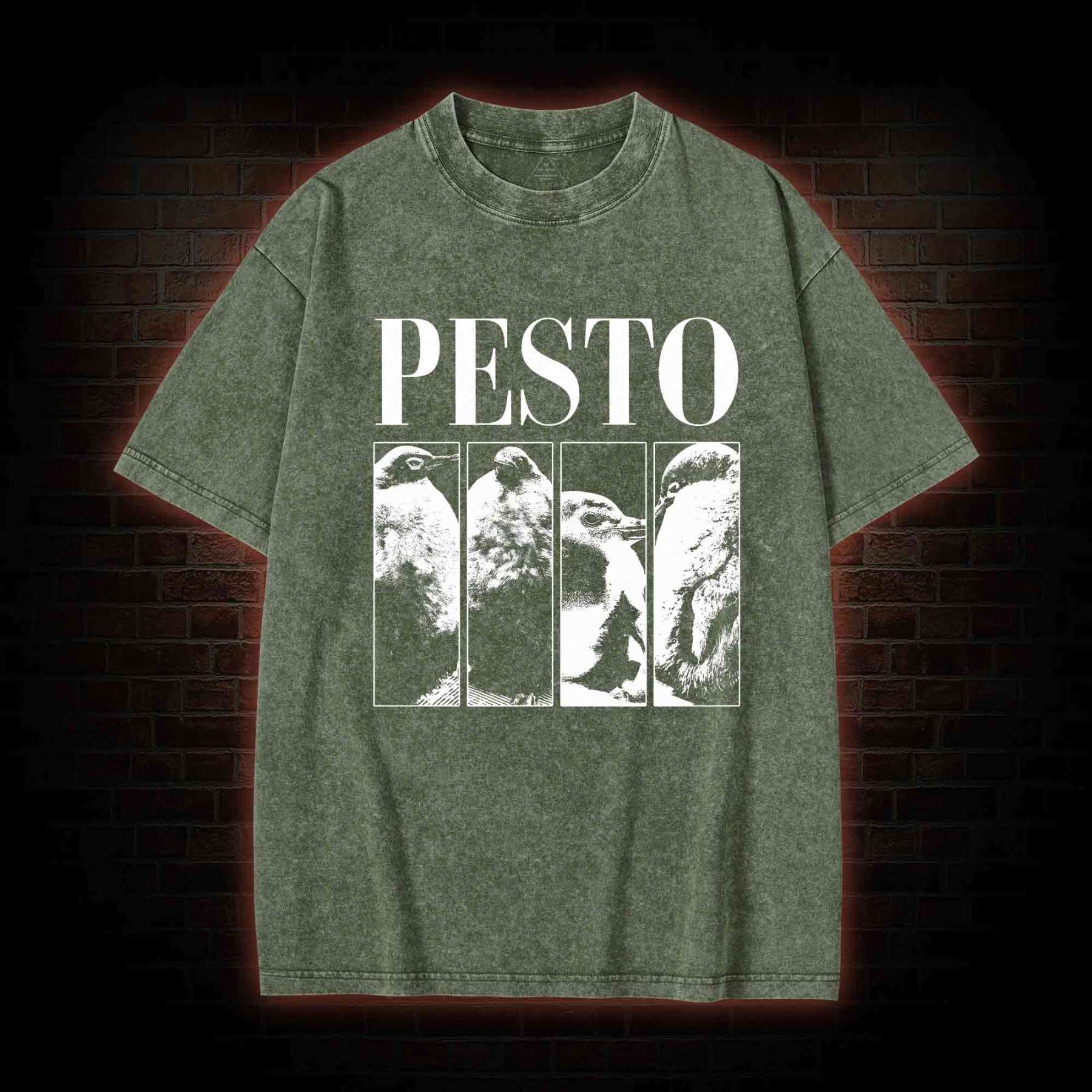 Pesto Penguin Washed T-shirt