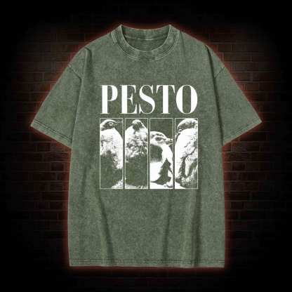 Pesto Penguin Washed T-shirt