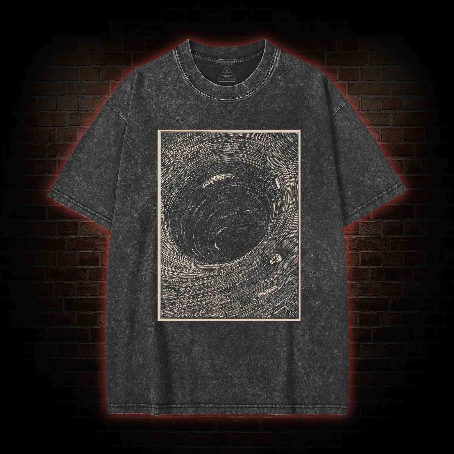 A Descent into the Maelstrom Washed T-shirt