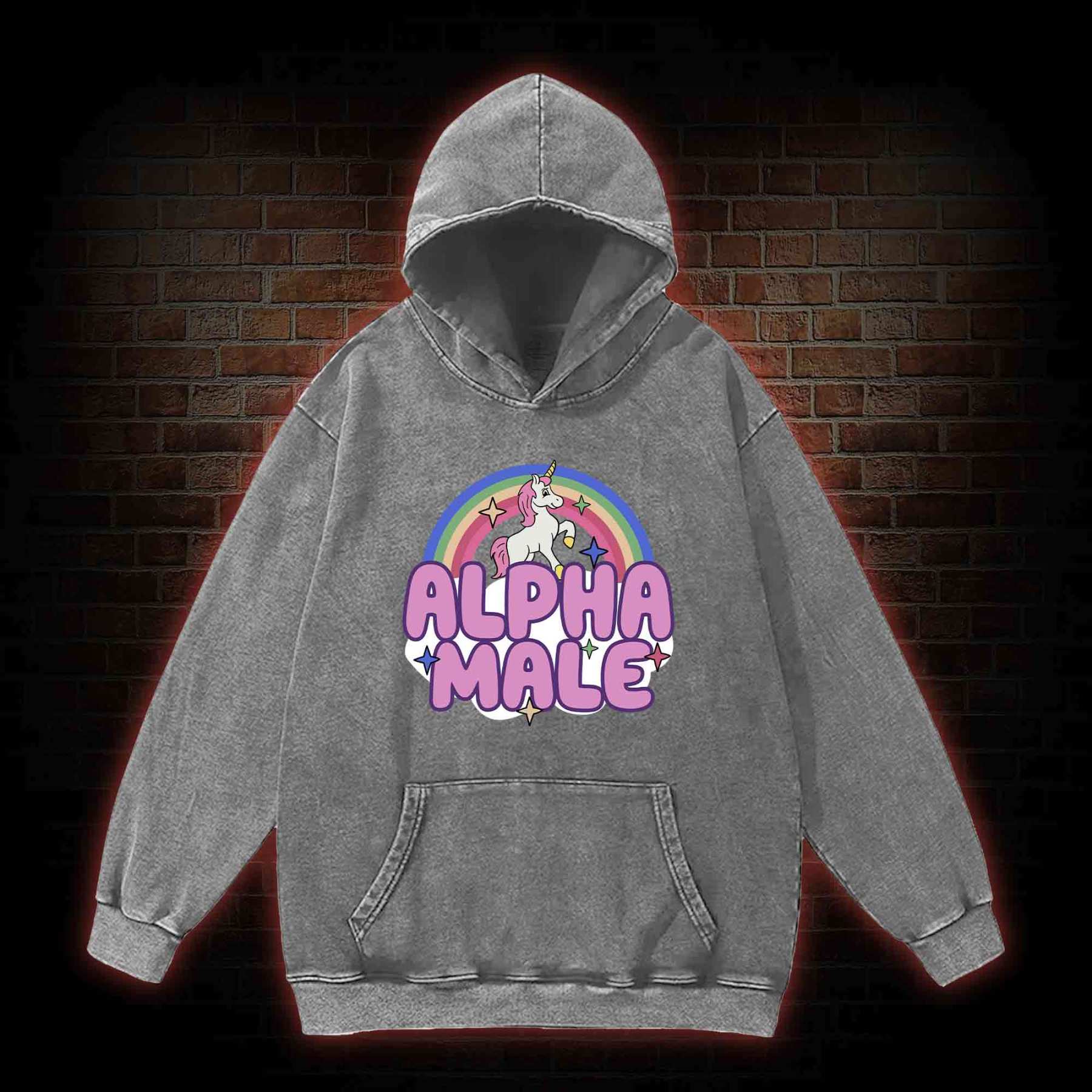 Alpha Male Washed Hoodie