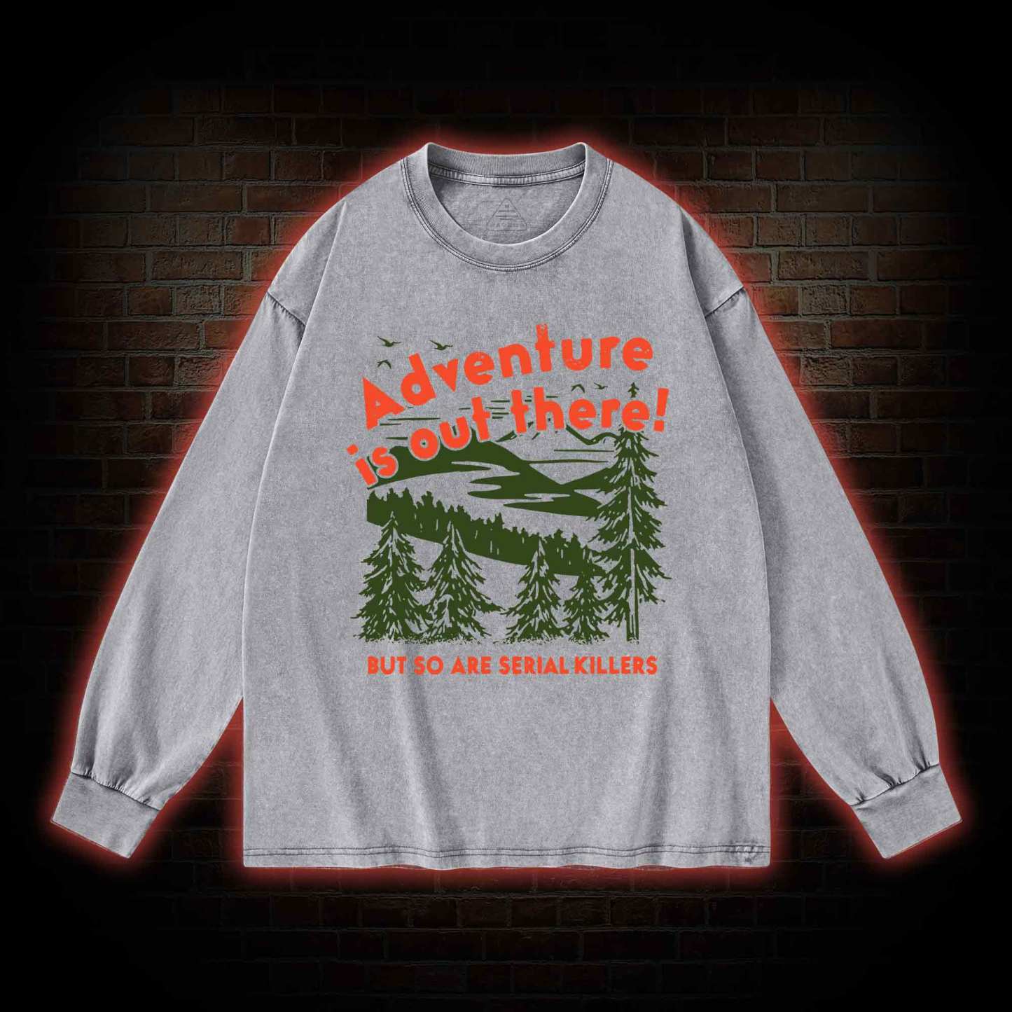 Adventure Is Out There Washed Long-Sleeve T-shirt