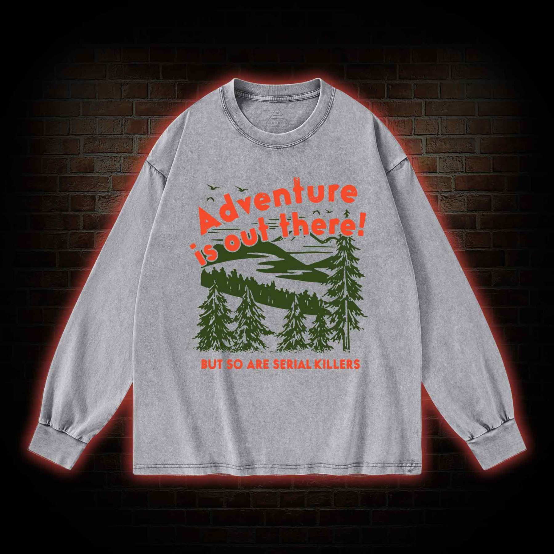 Adventure Is Out There Washed Long-Sleeve T-shirt