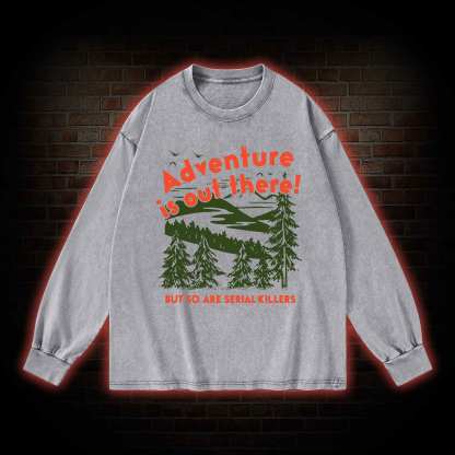 Adventure Is Out There Washed Long-Sleeve T-shirt