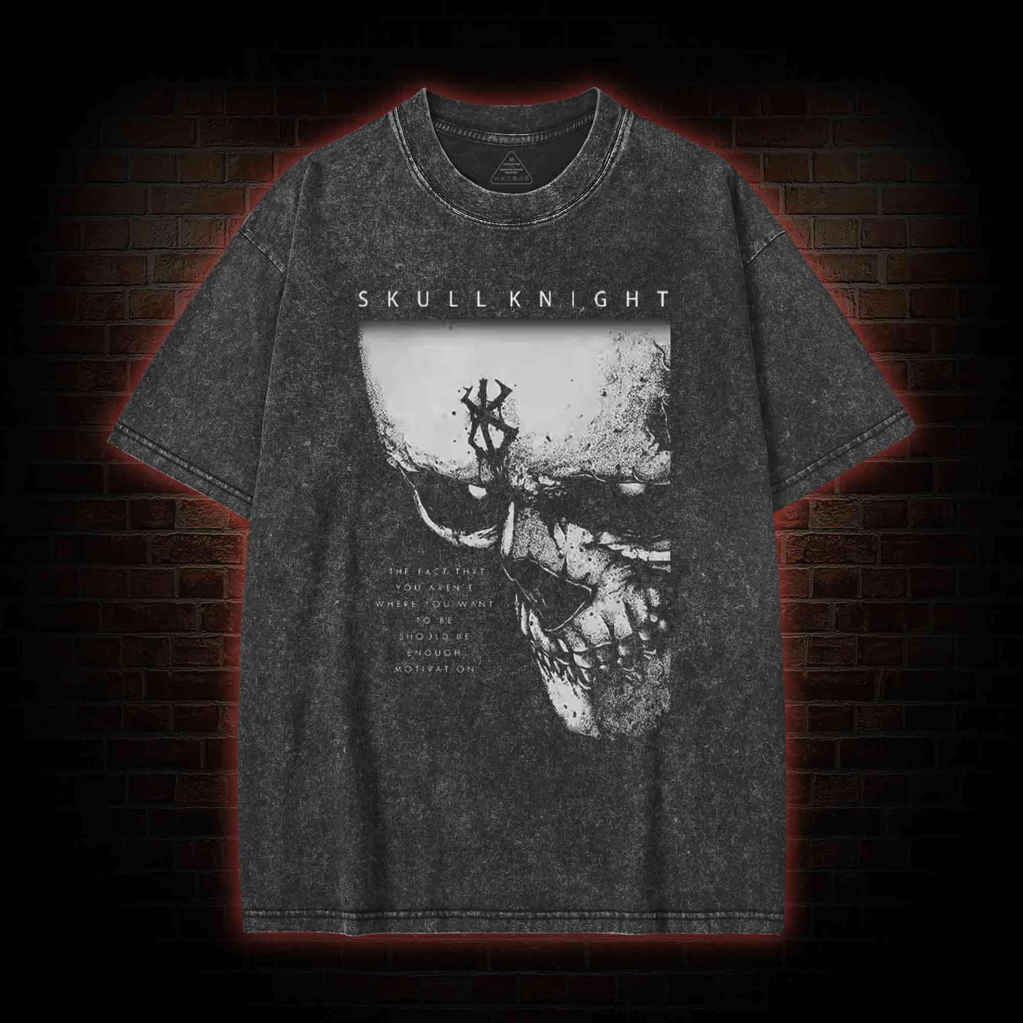 Skull Knight Washed T-shirt