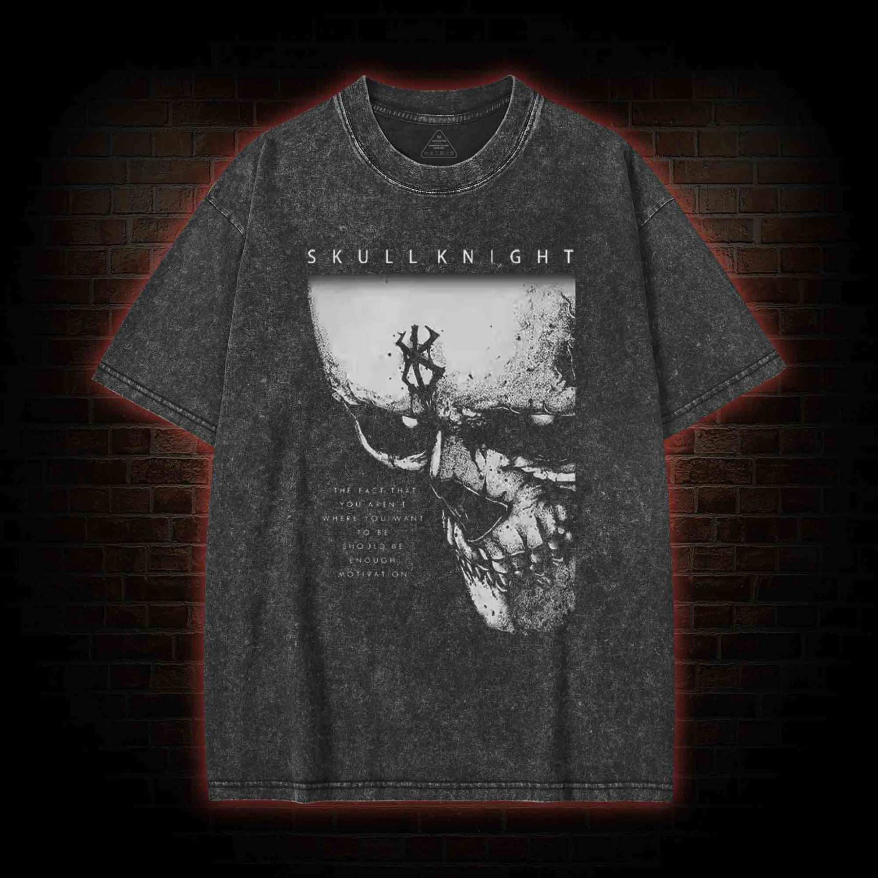 Skull Knight Washed T-shirt