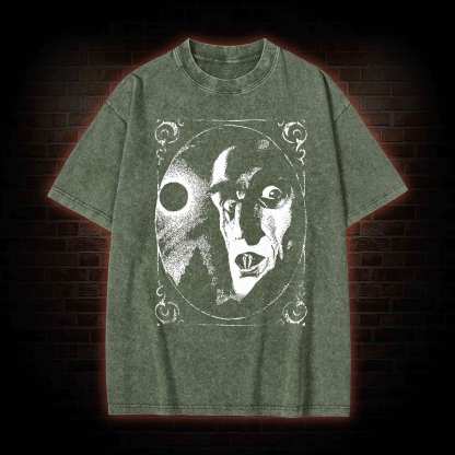 Retro Nosferatu Washed T-shirt