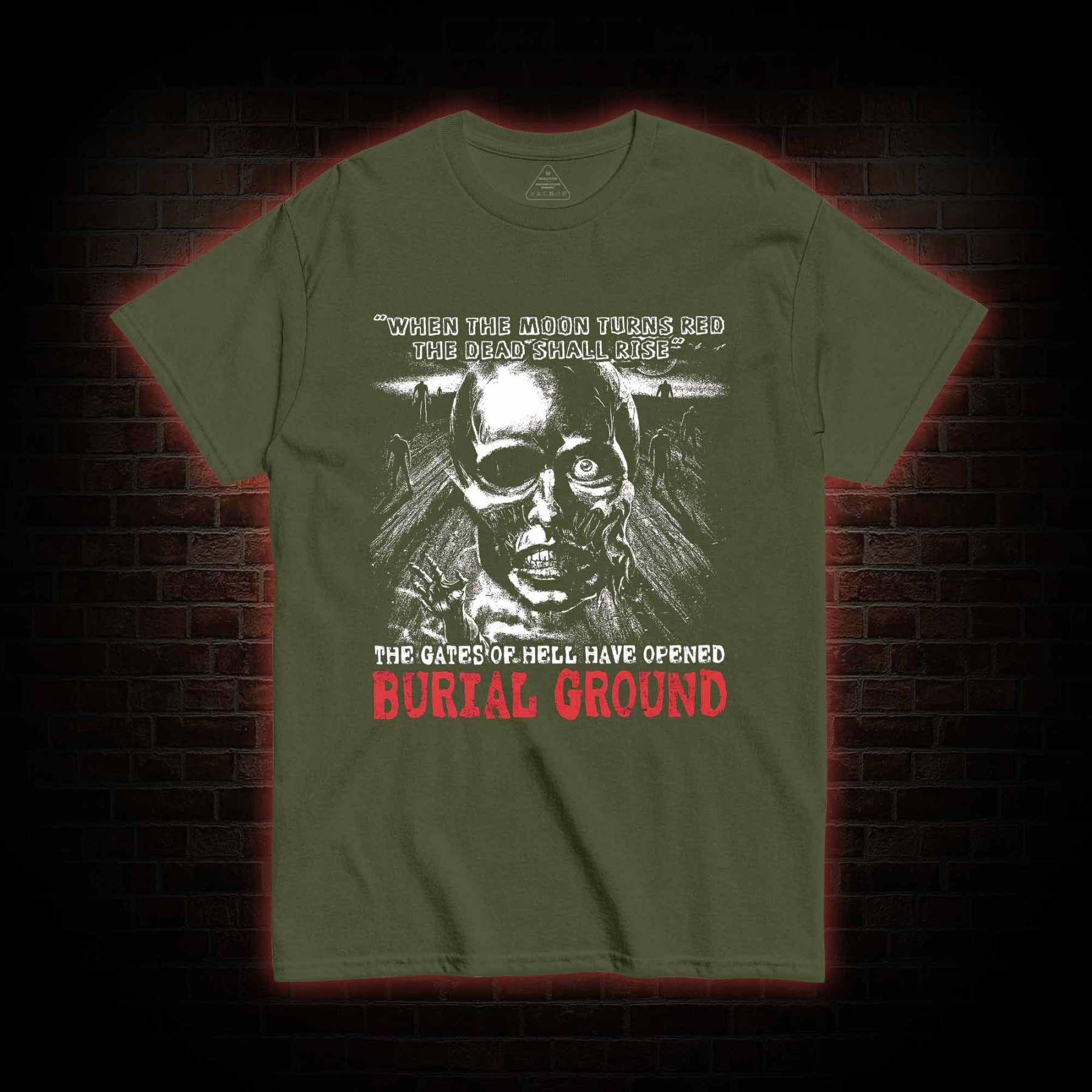 Moon Turns Red The Dead Shall Rise T-shirt 