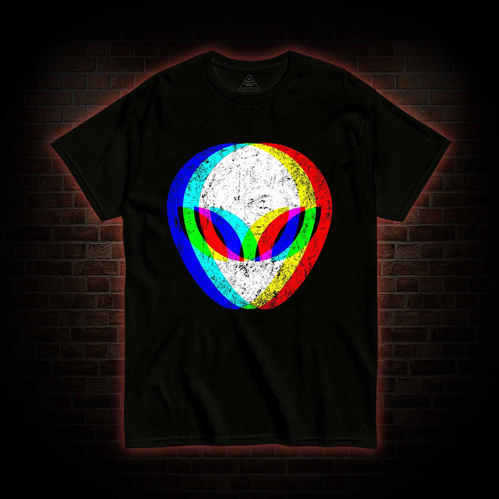 Alien Head Trippy T-shirt 