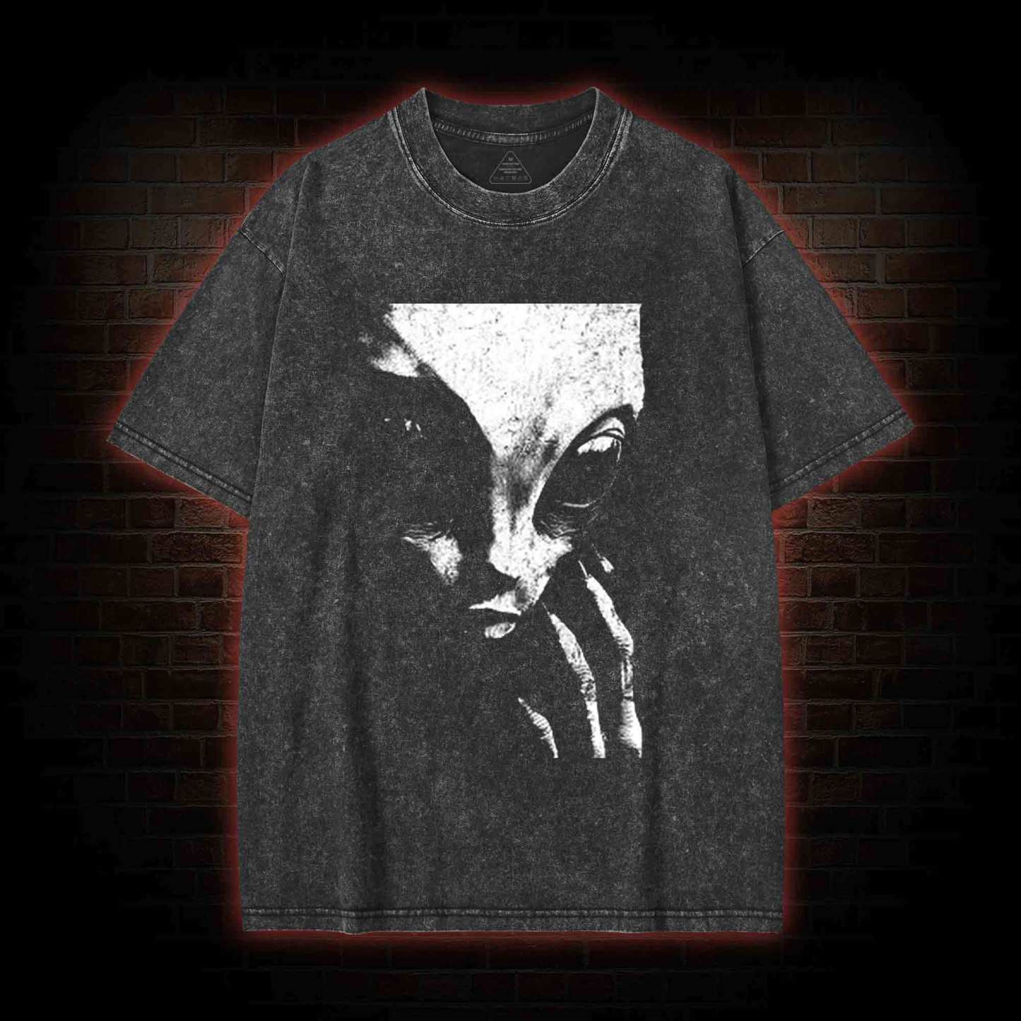 Alien UFO Weird Washed T-shirt