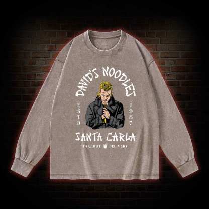 David's Noodles Santa Carla Washed Long-Sleeve T-shirt