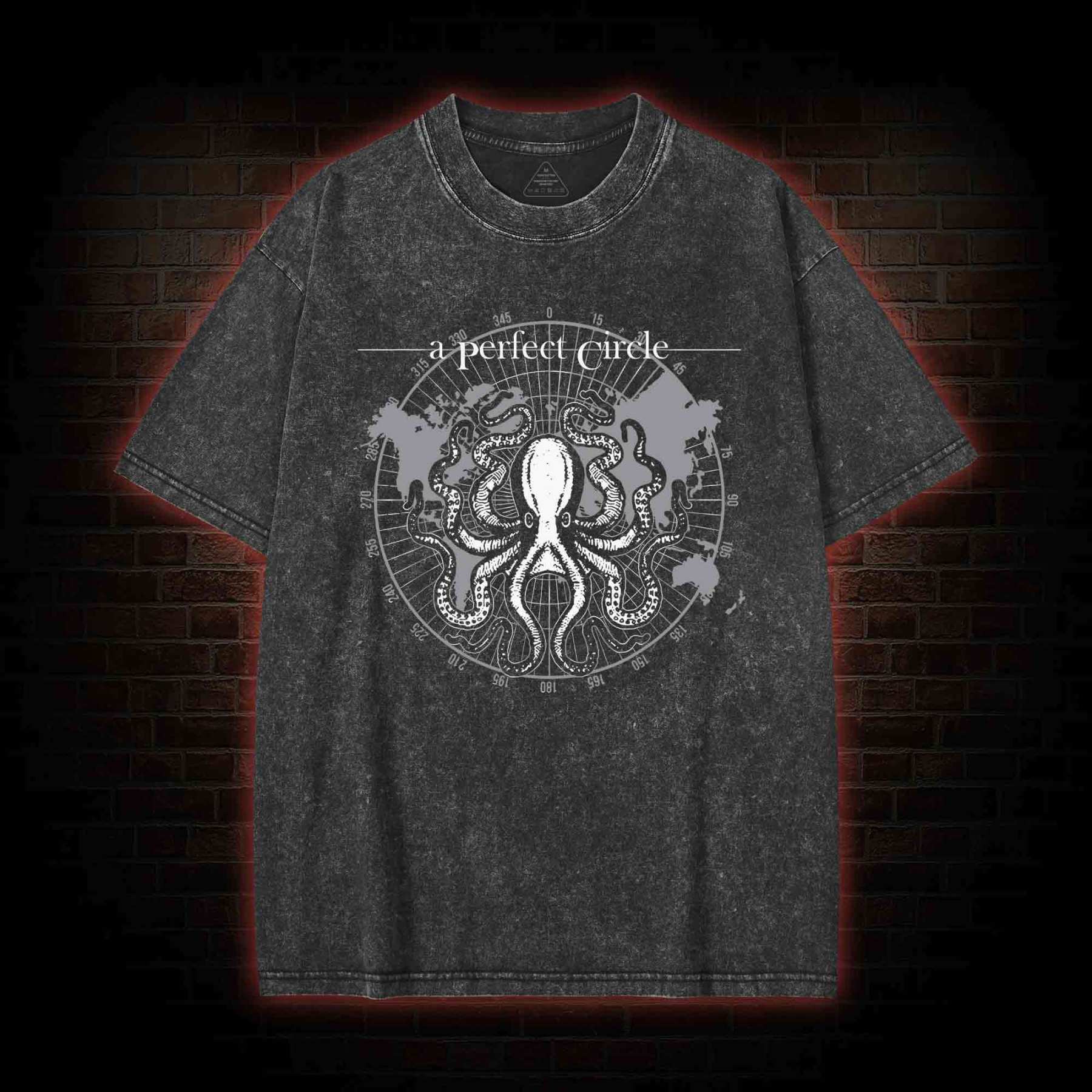 Octopus Perfect Circular Washed T-shirt