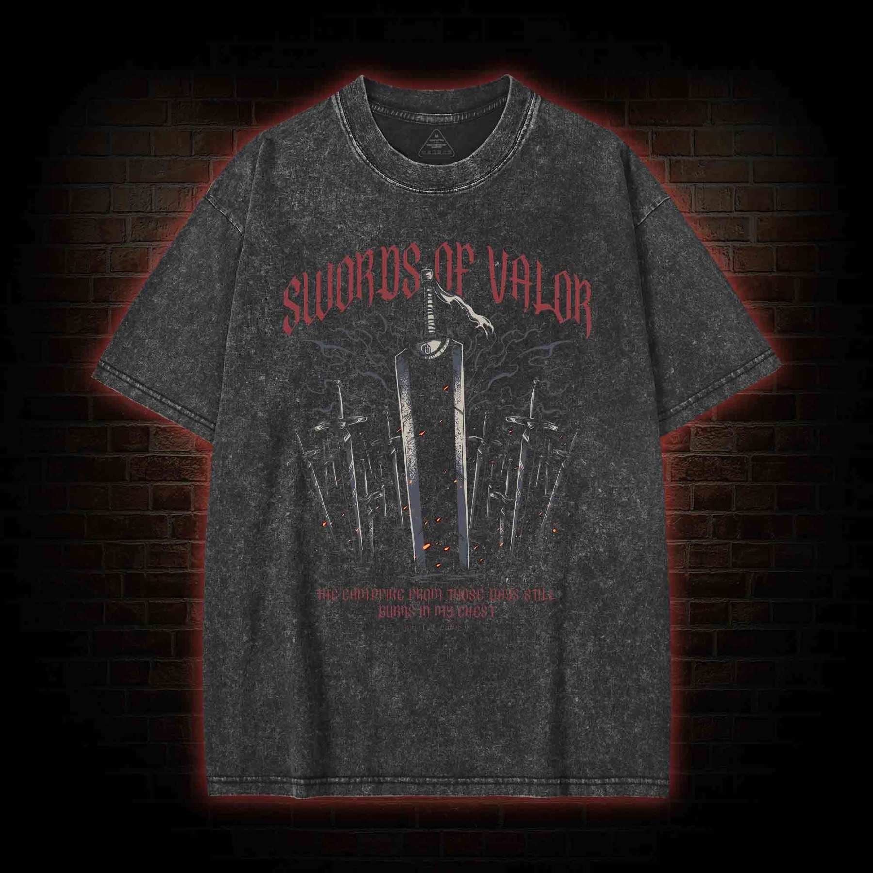 Swords of Valor Washed T-shirt