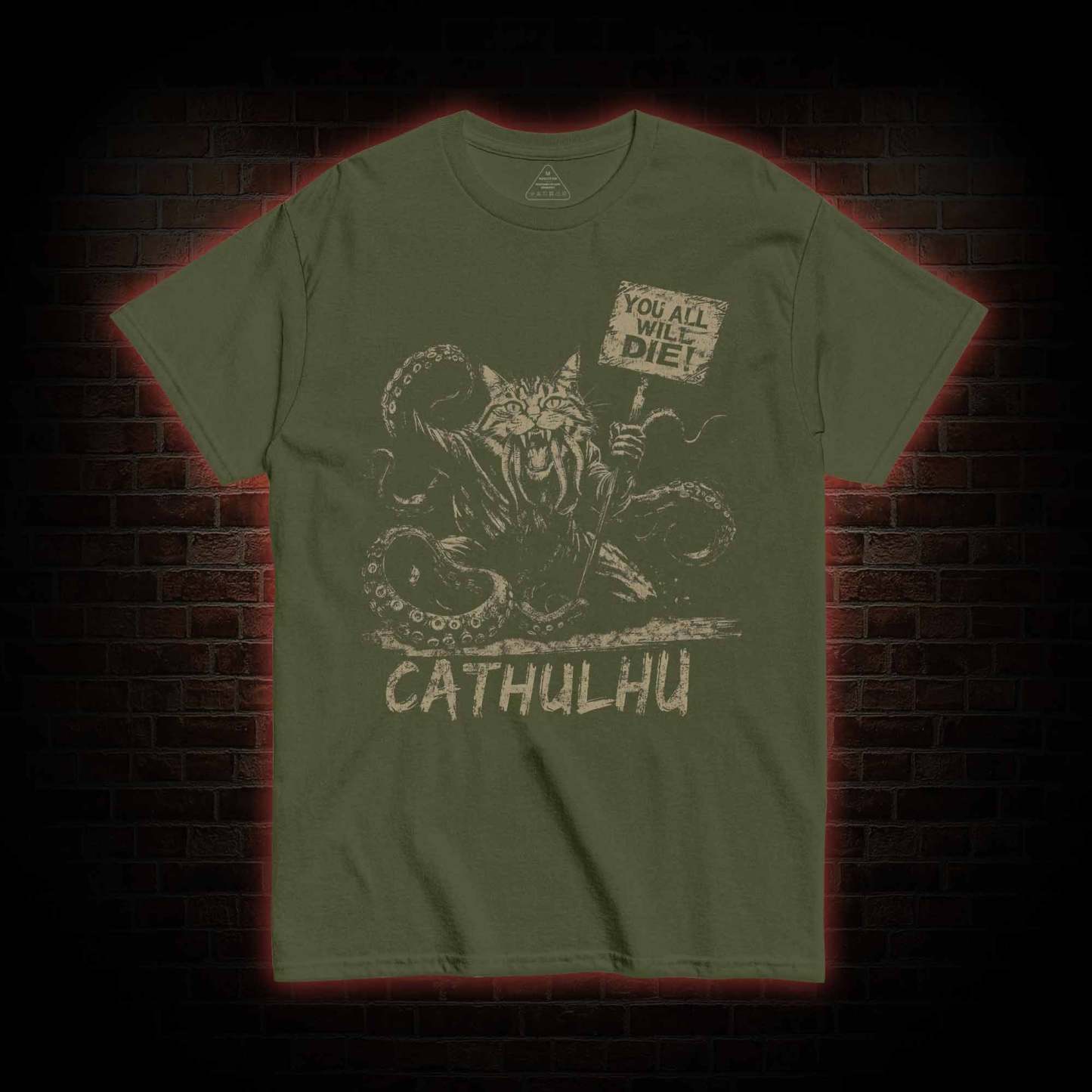 Cathulhu Retro T-shirt 