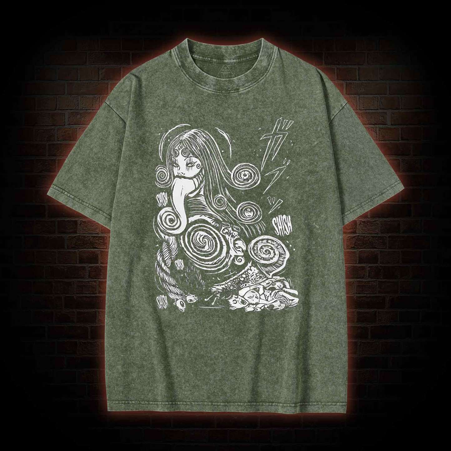 Spiral Girl Washed T-shirt