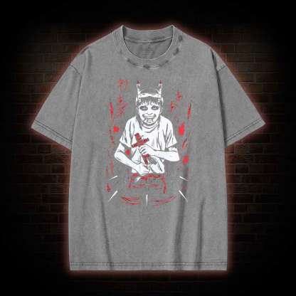 Dark Illustration Washed T-shirt