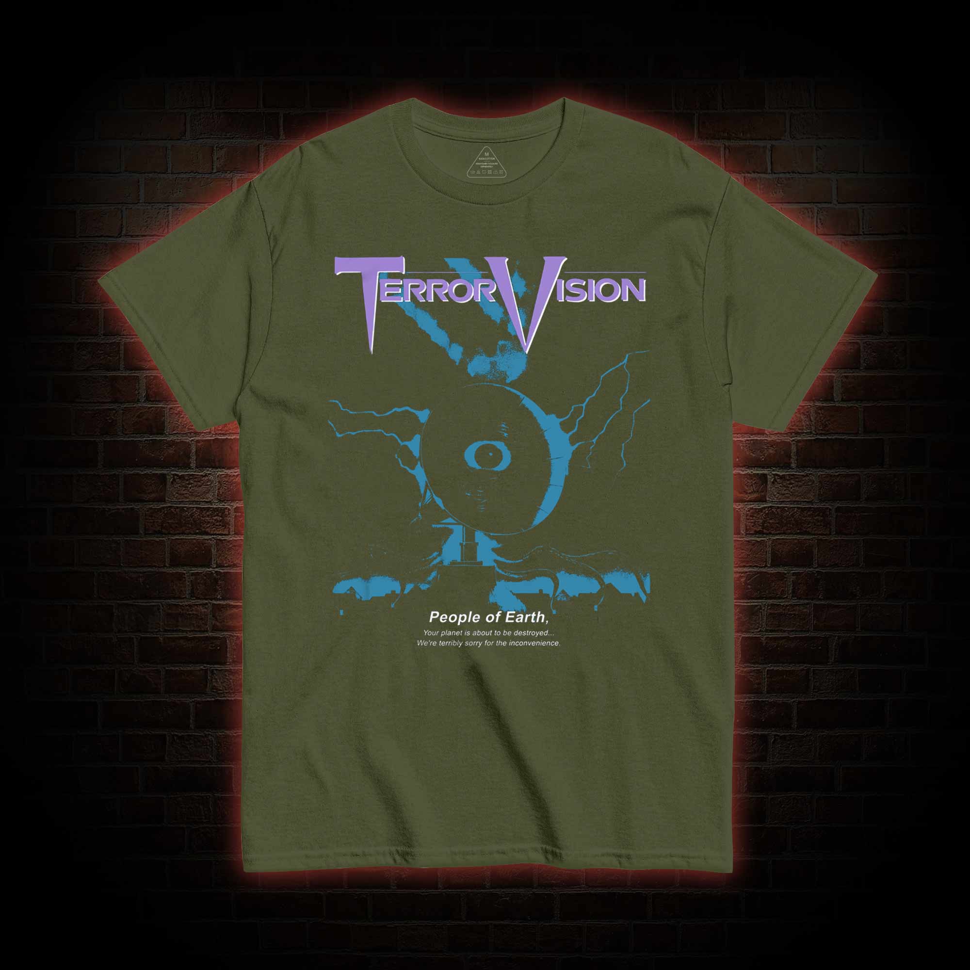 Satellite Dish Alien Terror T-shirt