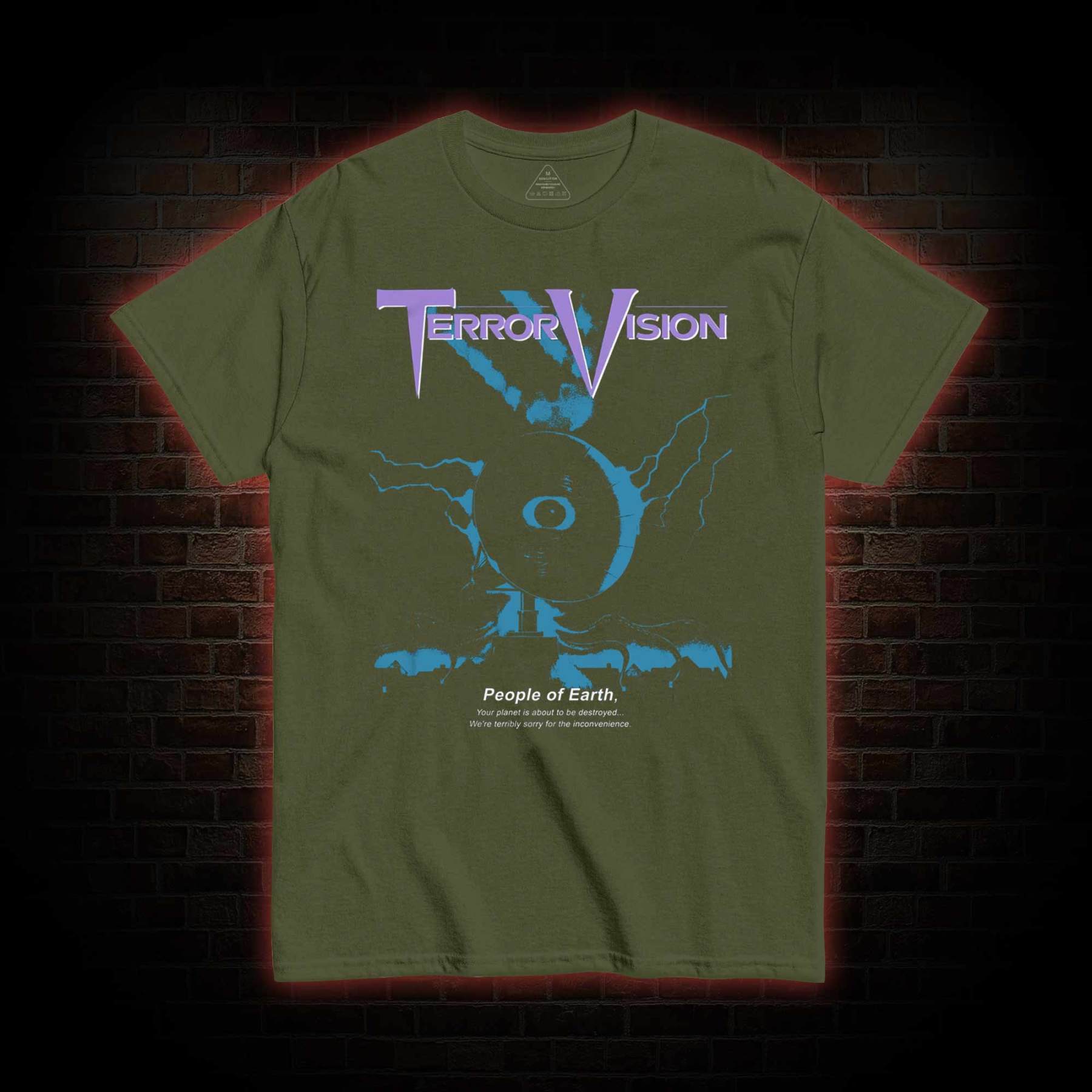 Satellite Dish Alien Terror T-shirt