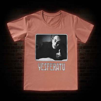 Yesferatu Funny Horror Retro V-Neck Classic T-Shirt