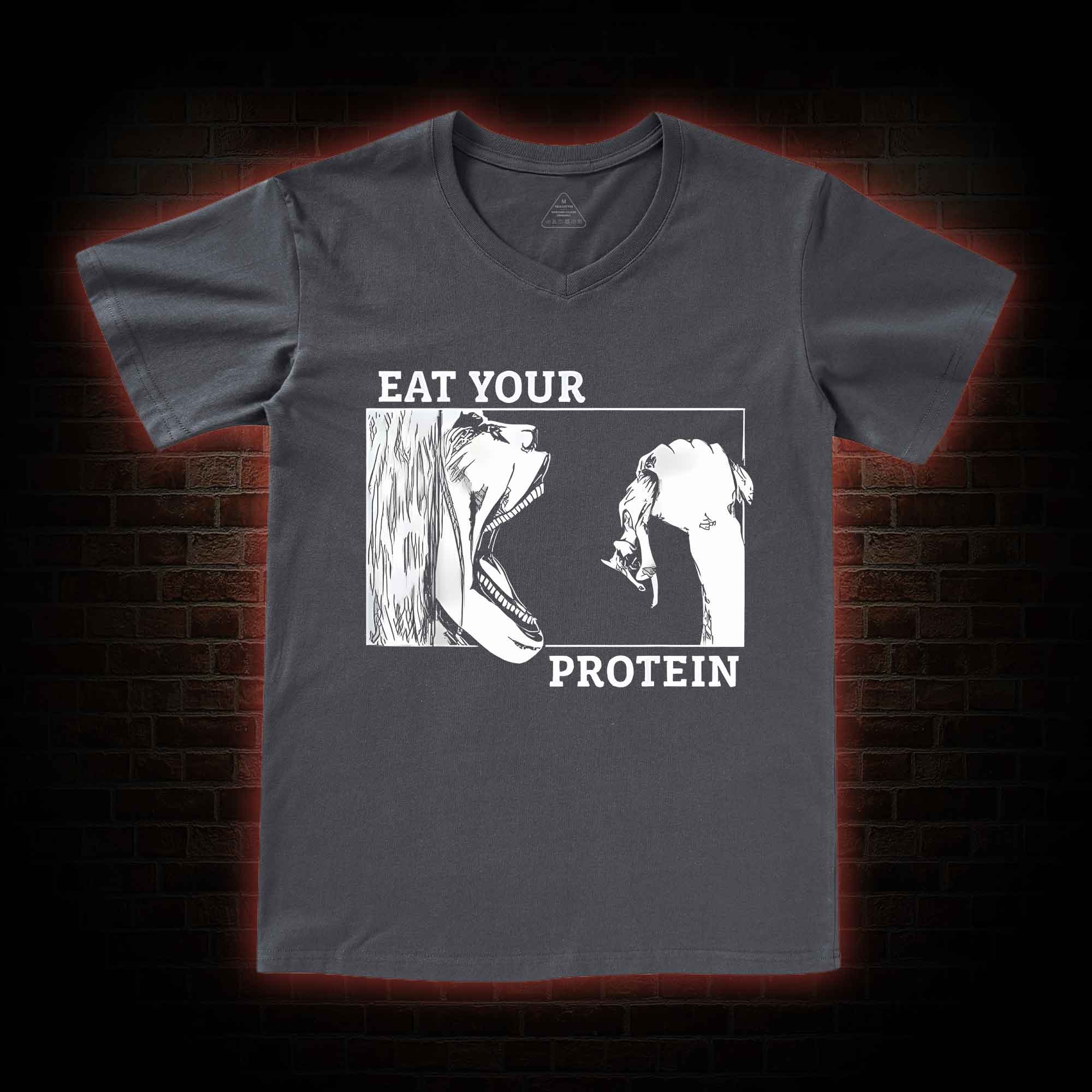 Eat Your Protein V-Neck Classic T-Shirt