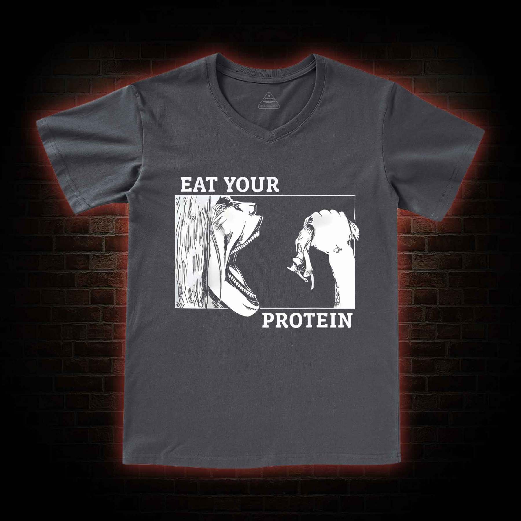 Eat Your Protein V-Neck Classic T-Shirt