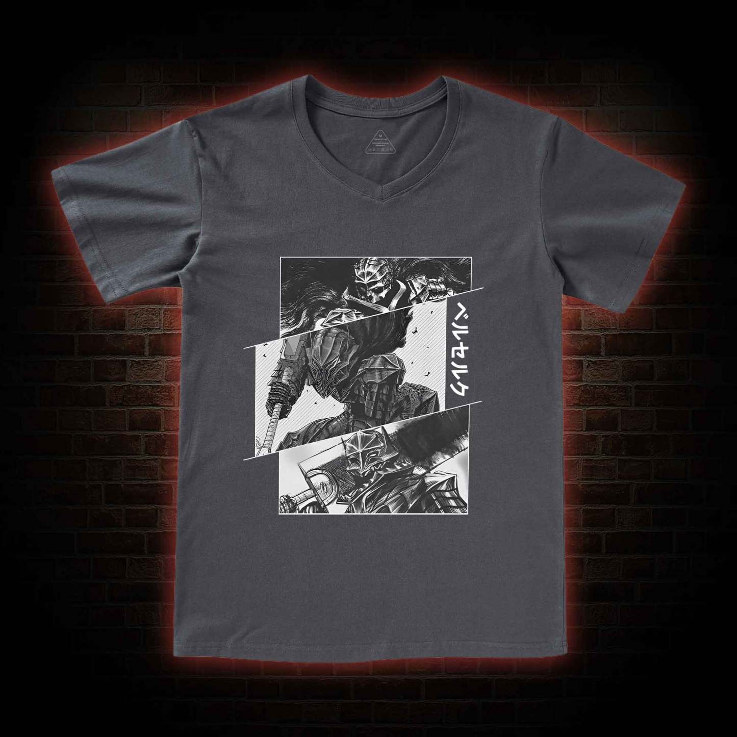 Black Swordsman V-Neck Classic T-Shirt