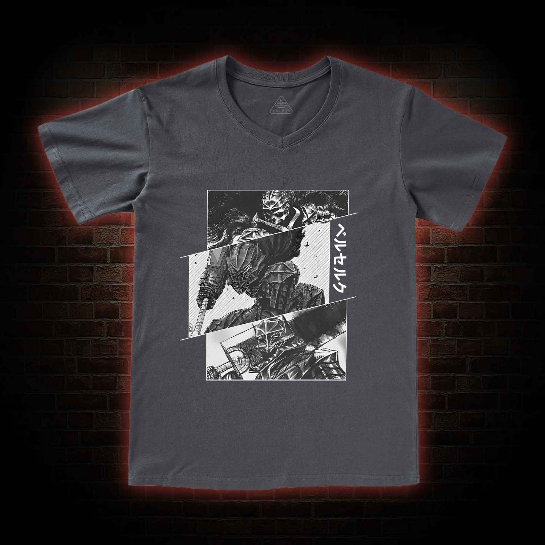 Black Swordsman V-Neck Classic T-Shirt