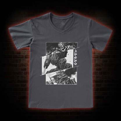 Black Swordsman V-Neck Classic T-Shirt