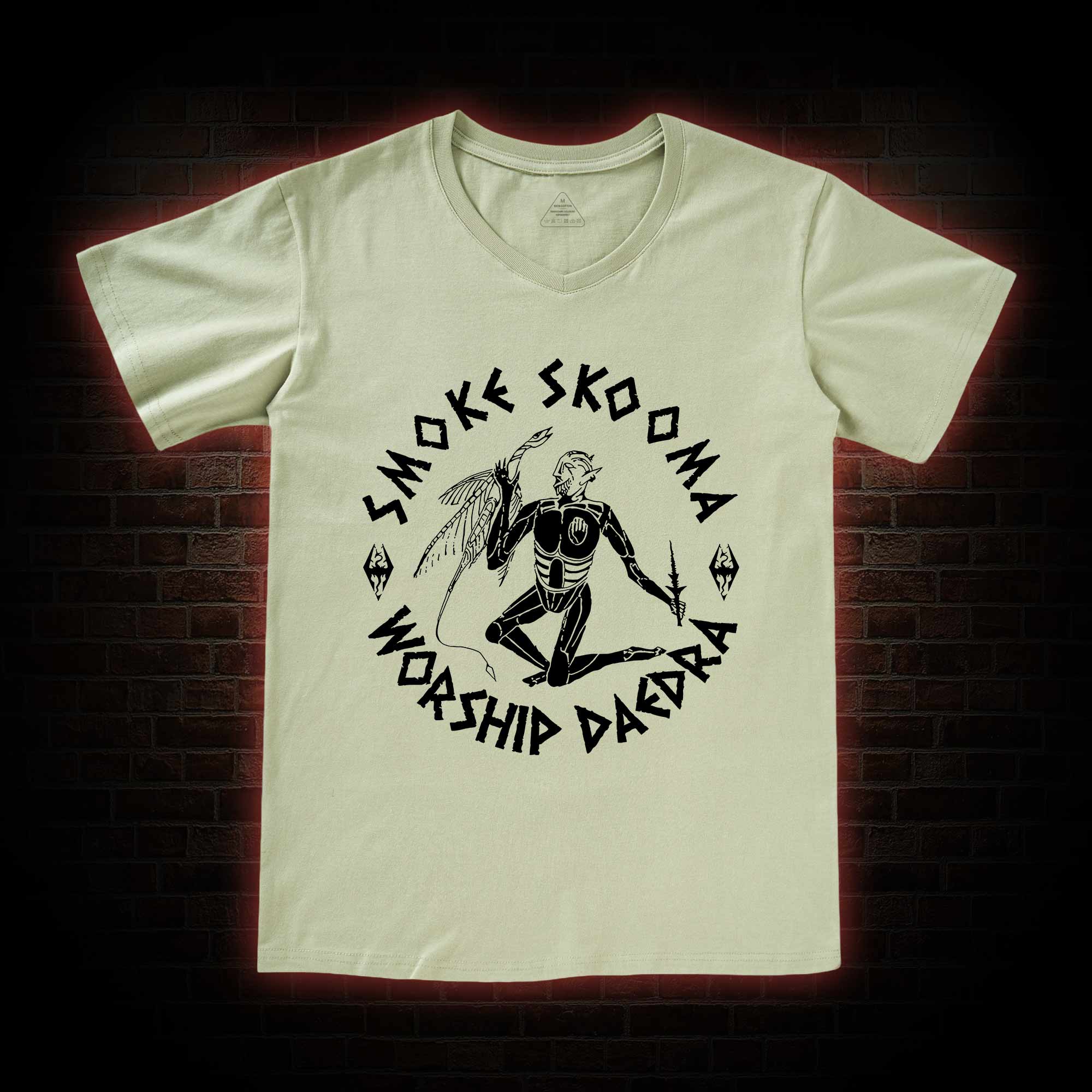 Smoke Skooma Worship Daedra V-Neck Classic T-Shirt