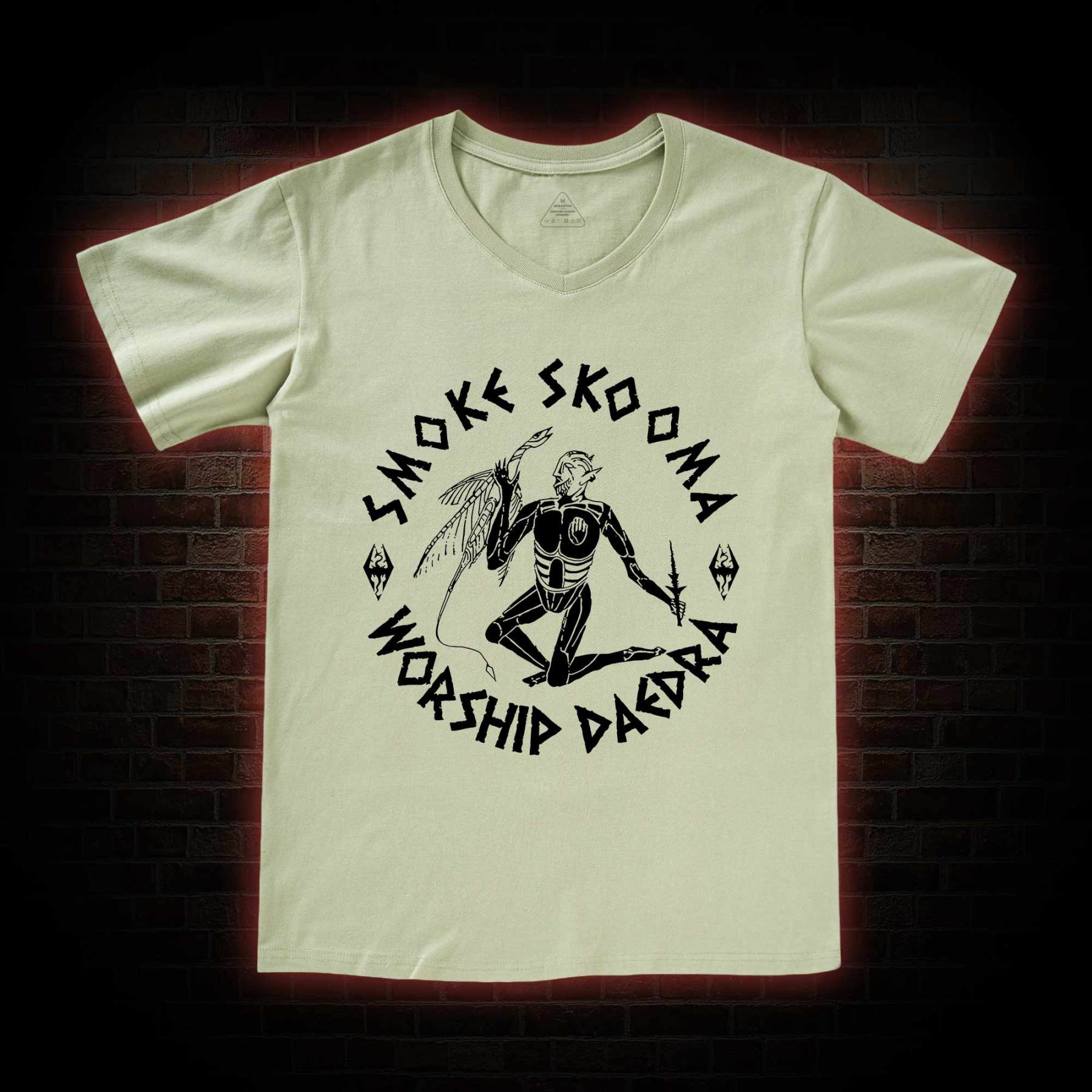 Smoke Skooma Worship Daedra V-Neck Classic T-Shirt