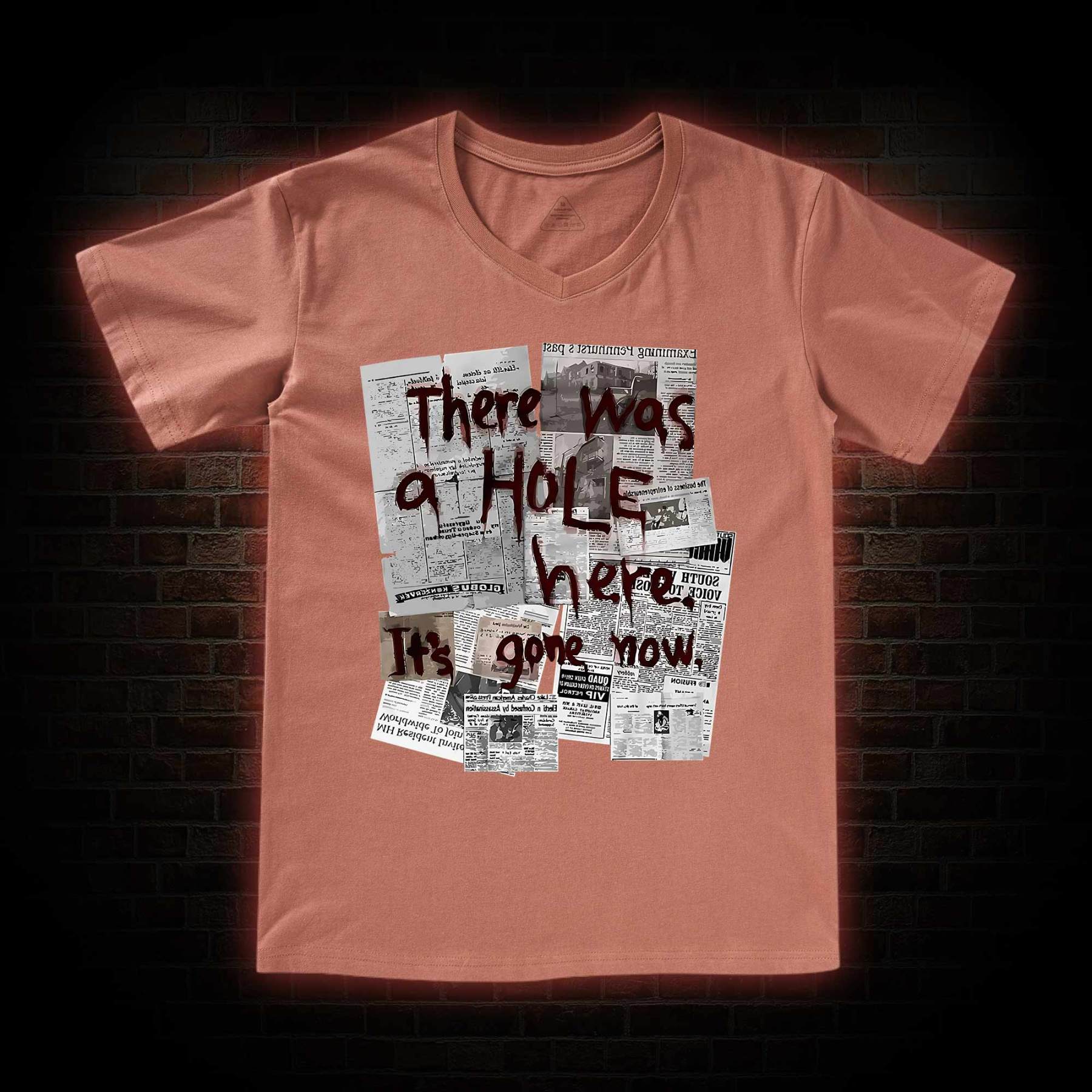 There Was a Hole V-Neck Classic T-Shirt