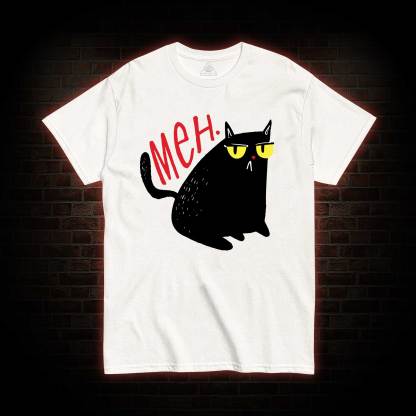 Meh Black Cat T-Shirt