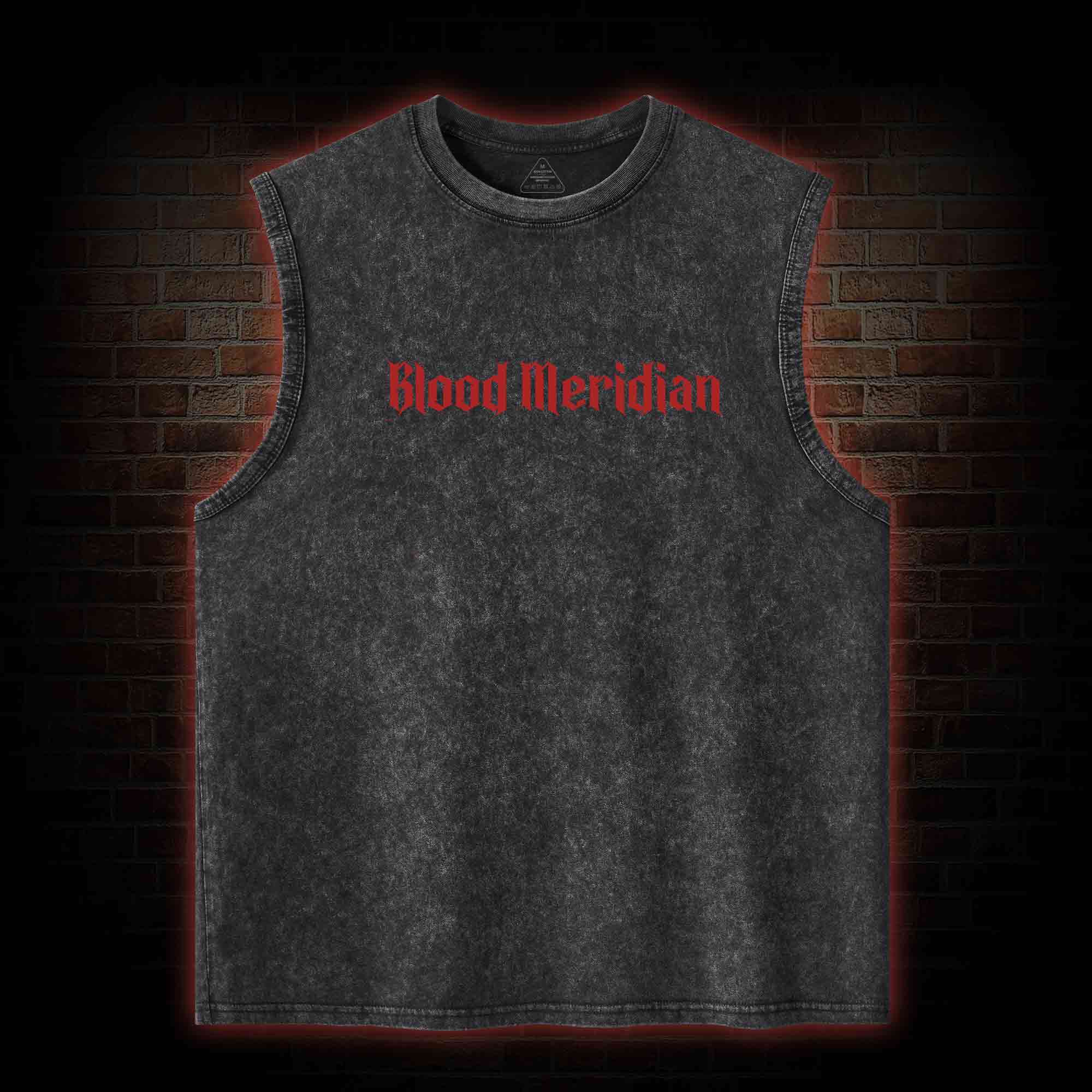 Blood Meridian Vintage Back Print Washed Tank Top