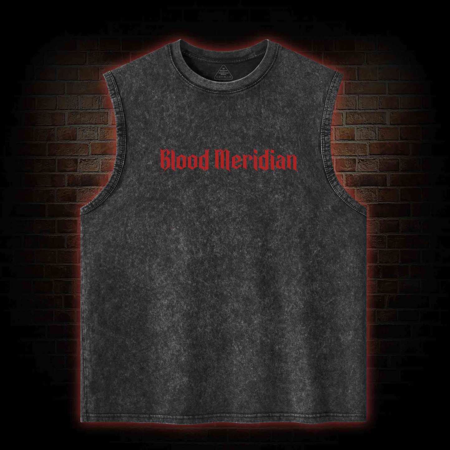 Blood Meridian Vintage Back Print Washed Tank Top