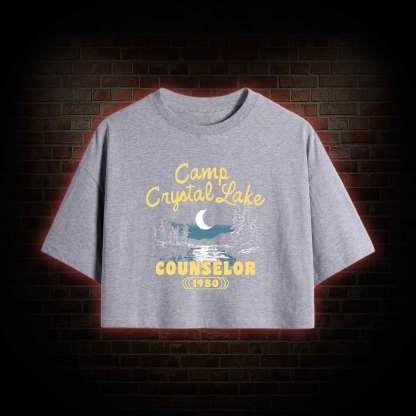 Camp Crystal Lake Counselor Crop Top