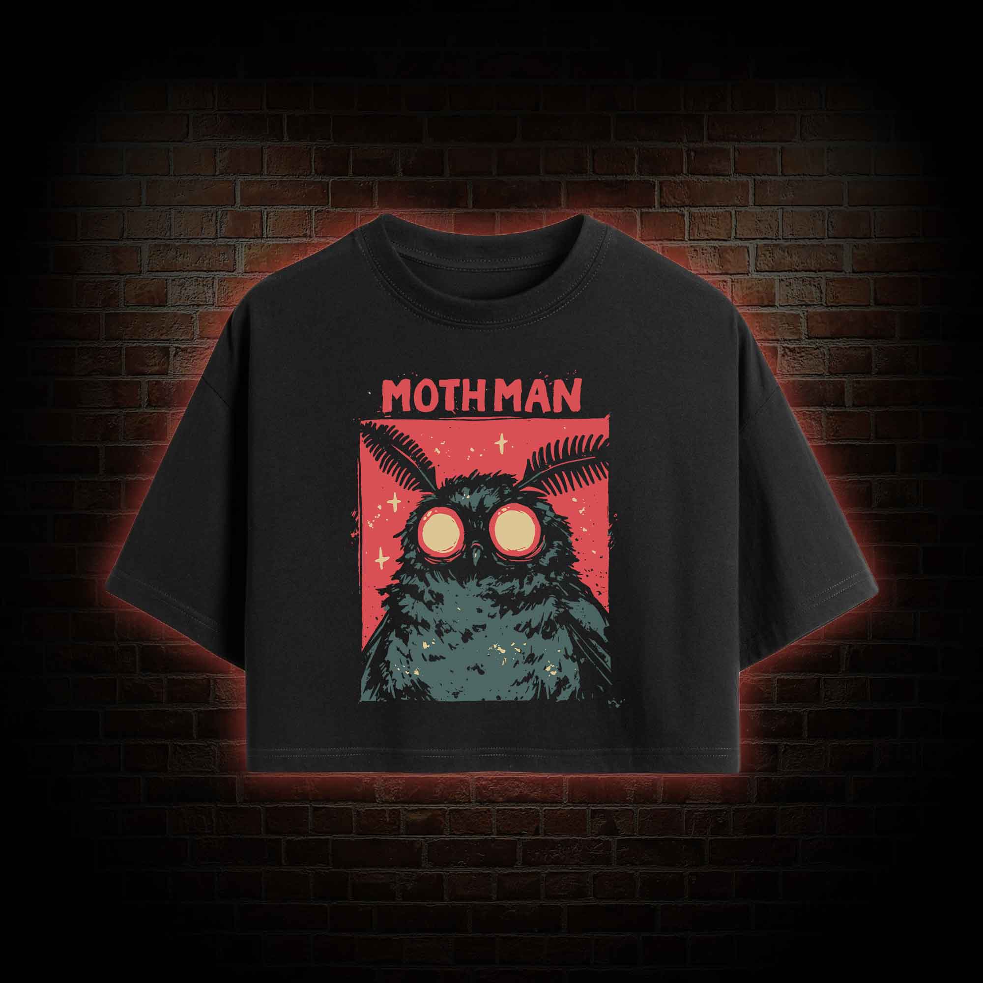 Cryptid Mothman Crop Top