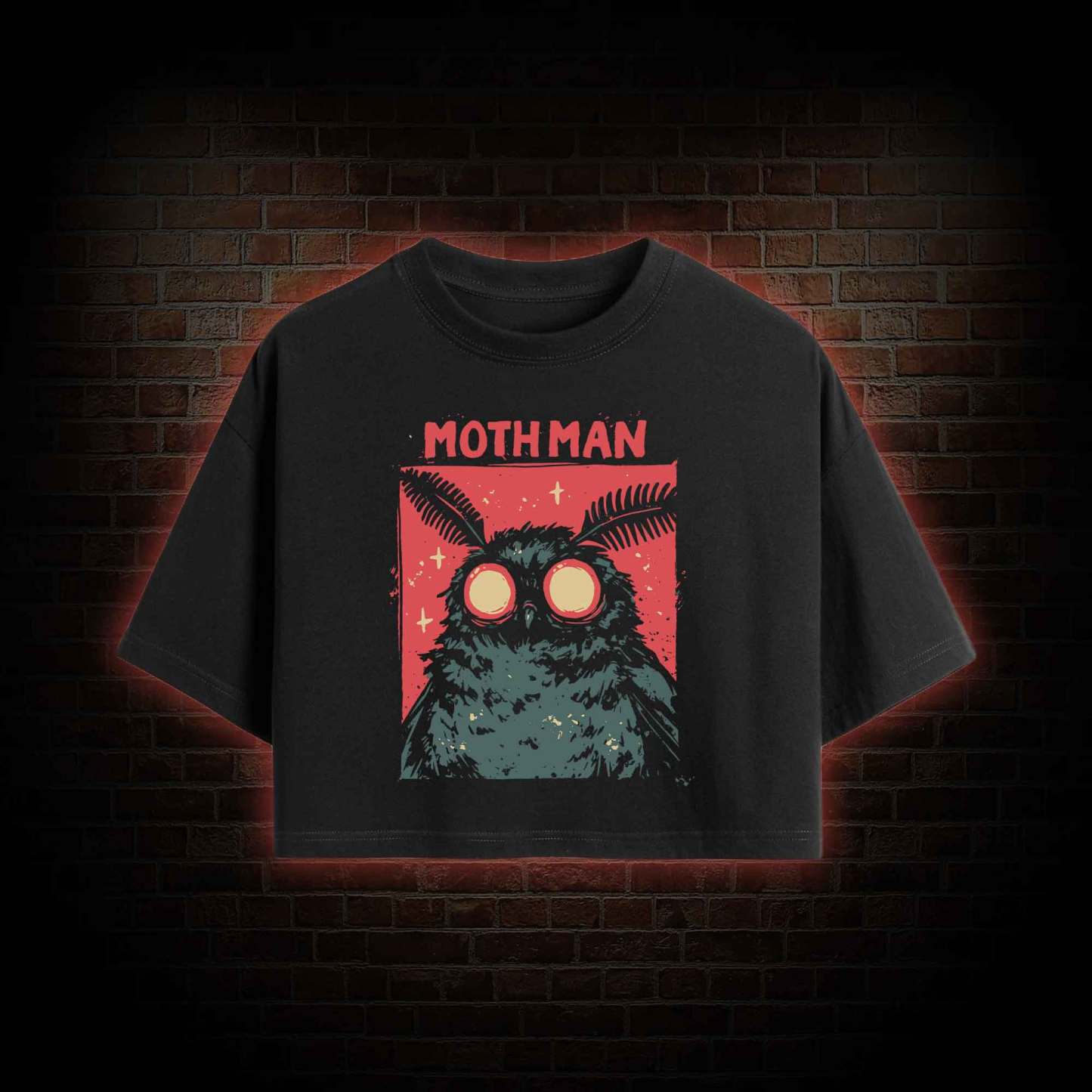 Cryptid Mothman Crop Top