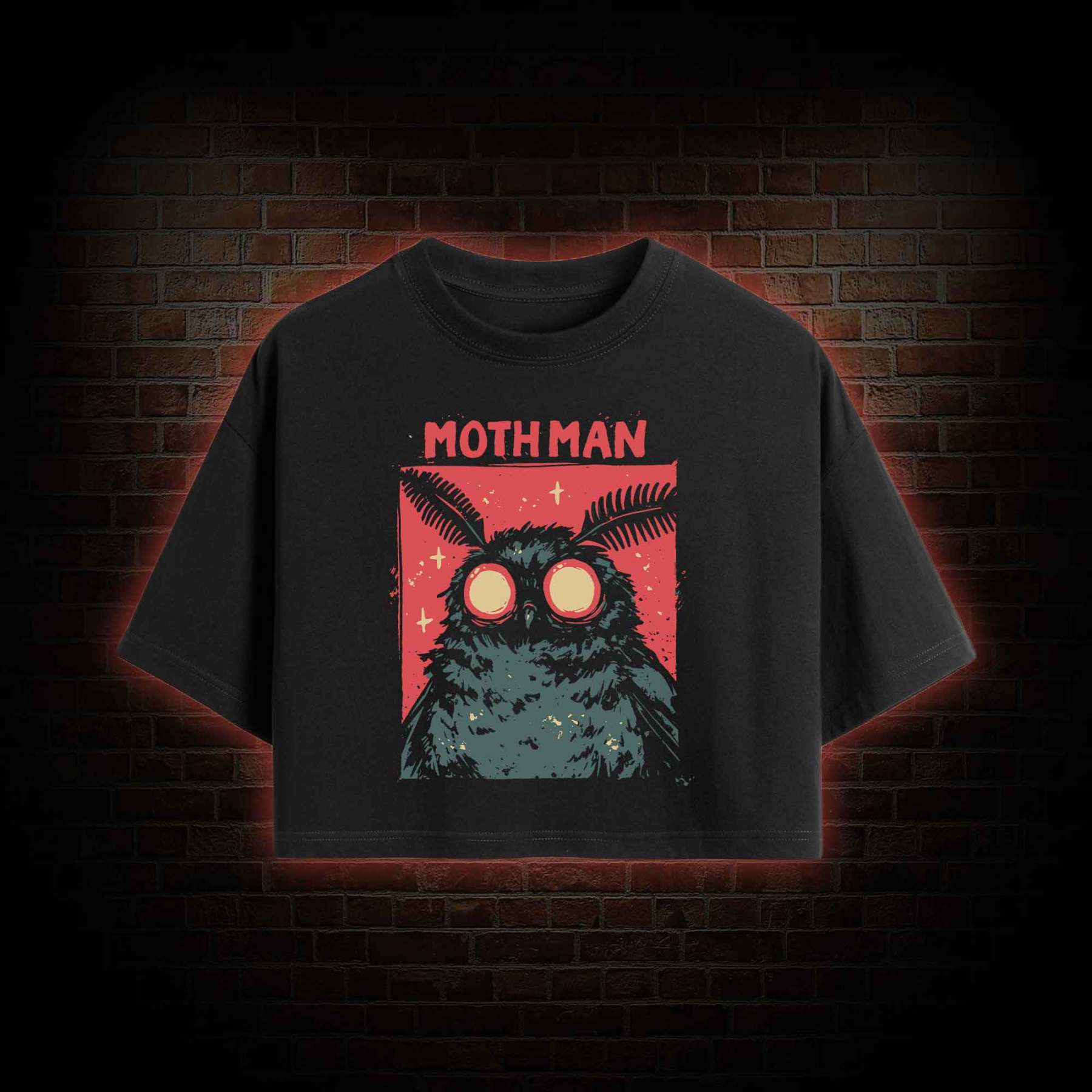 Cryptid Mothman Crop Top