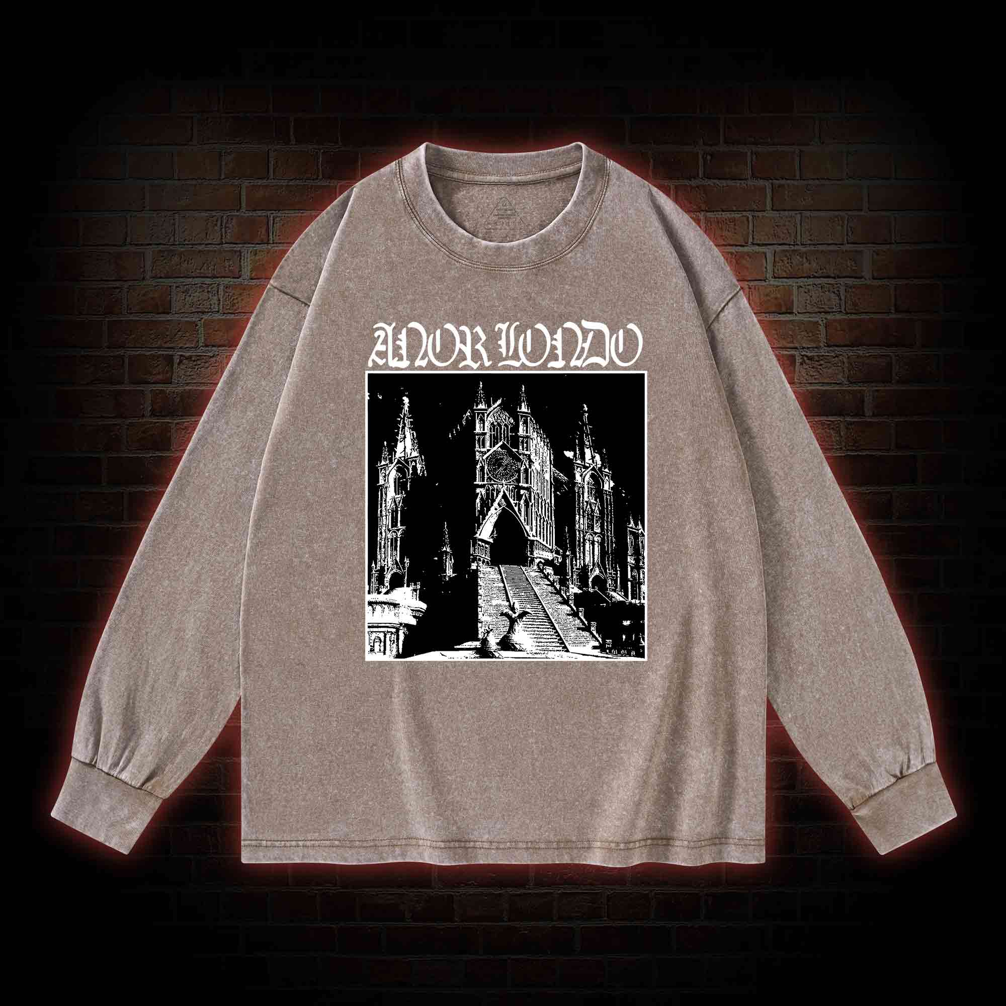 Abandoned Lost City Washed Long-Sleeve T-shirt