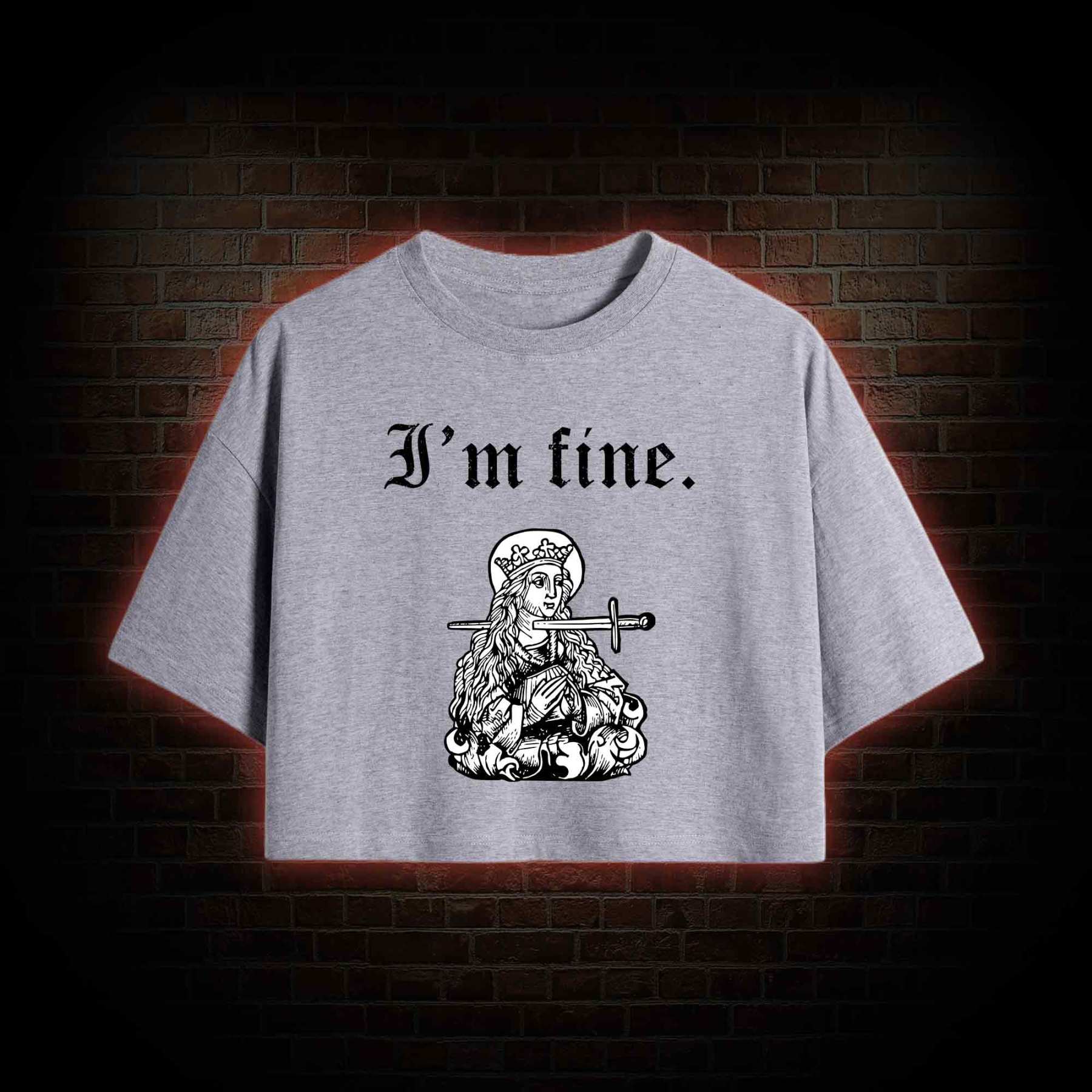 I'm Fine Crop Top
