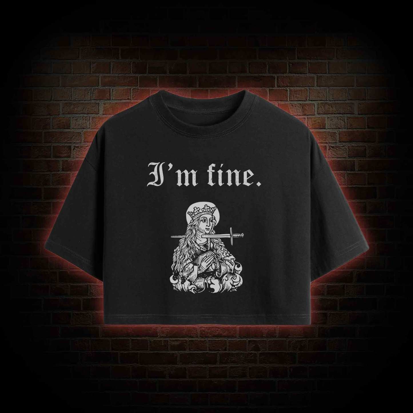 I'm Fine Crop Top
