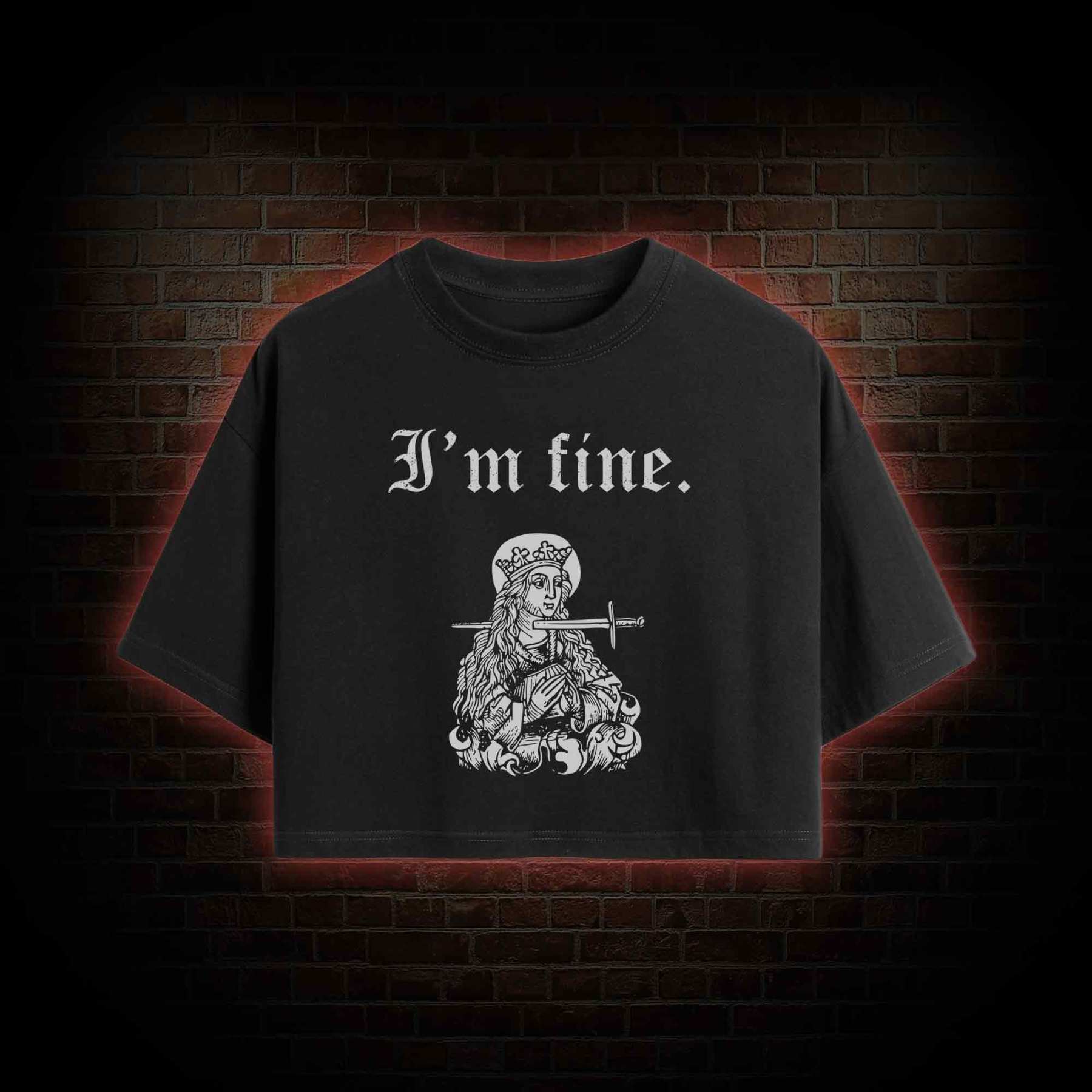 I'm Fine Crop Top