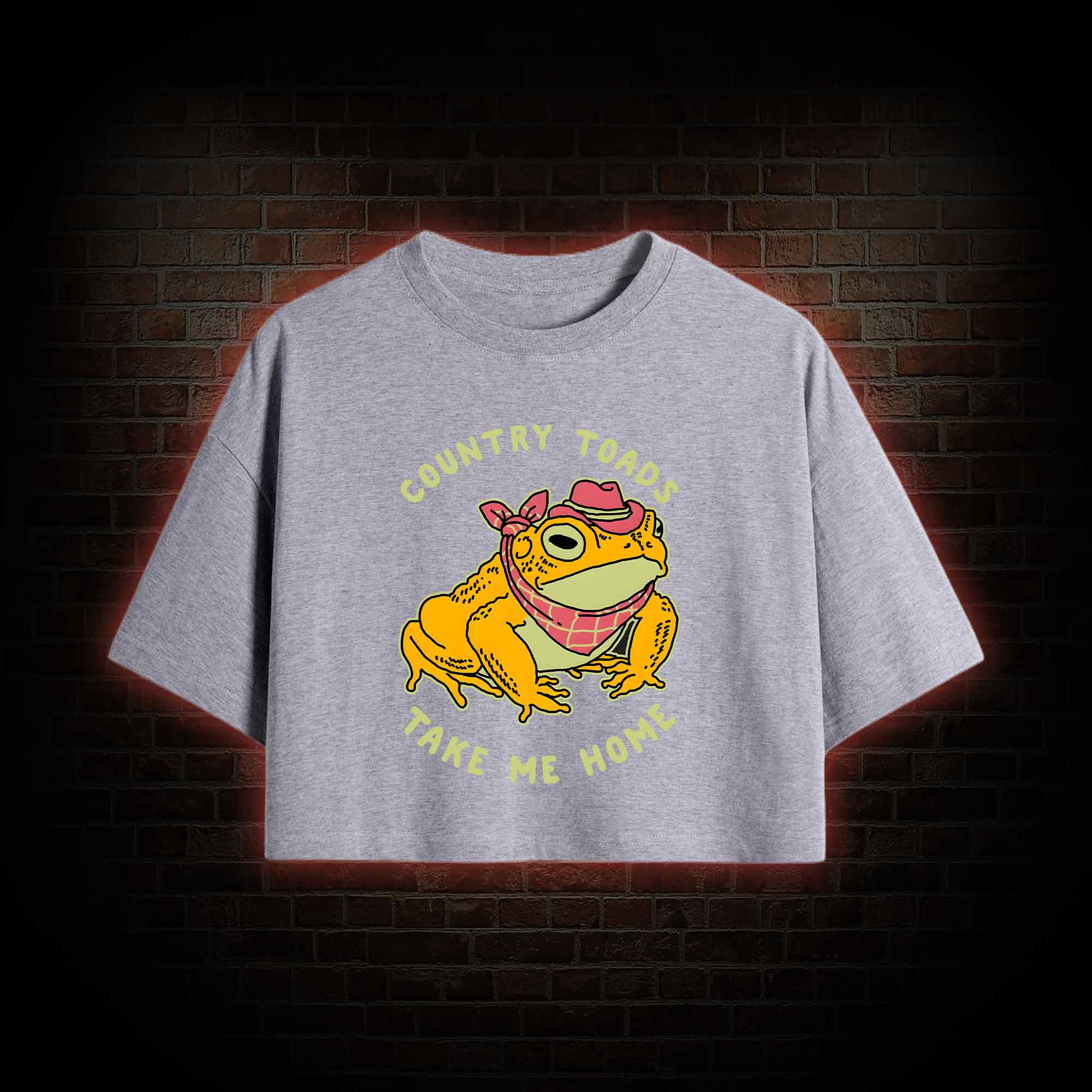Country Toads Take Me Home Crop Top