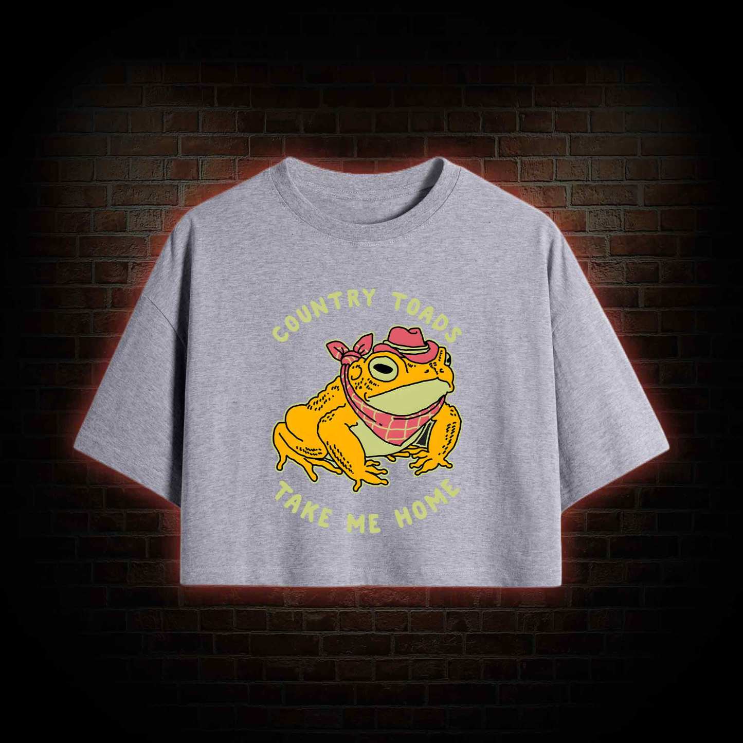Country Toads Take Me Home Crop Top