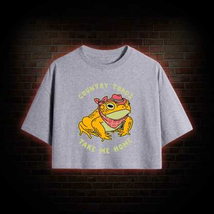 Country Toads Take Me Home Crop Top