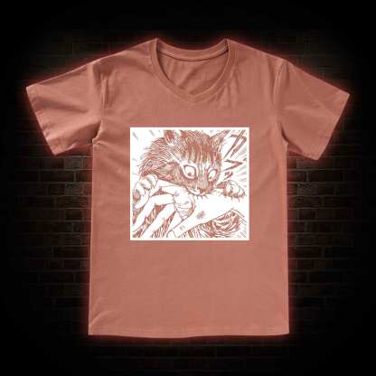 Tomie Cat Diary Anime Horror V-Neck Classic T-Shirt