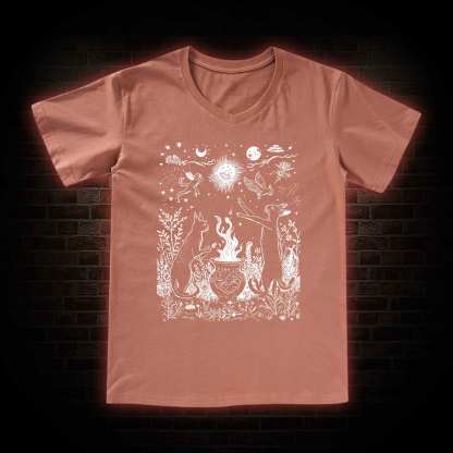 Celestial Cat V-Neck Classic T-Shirt