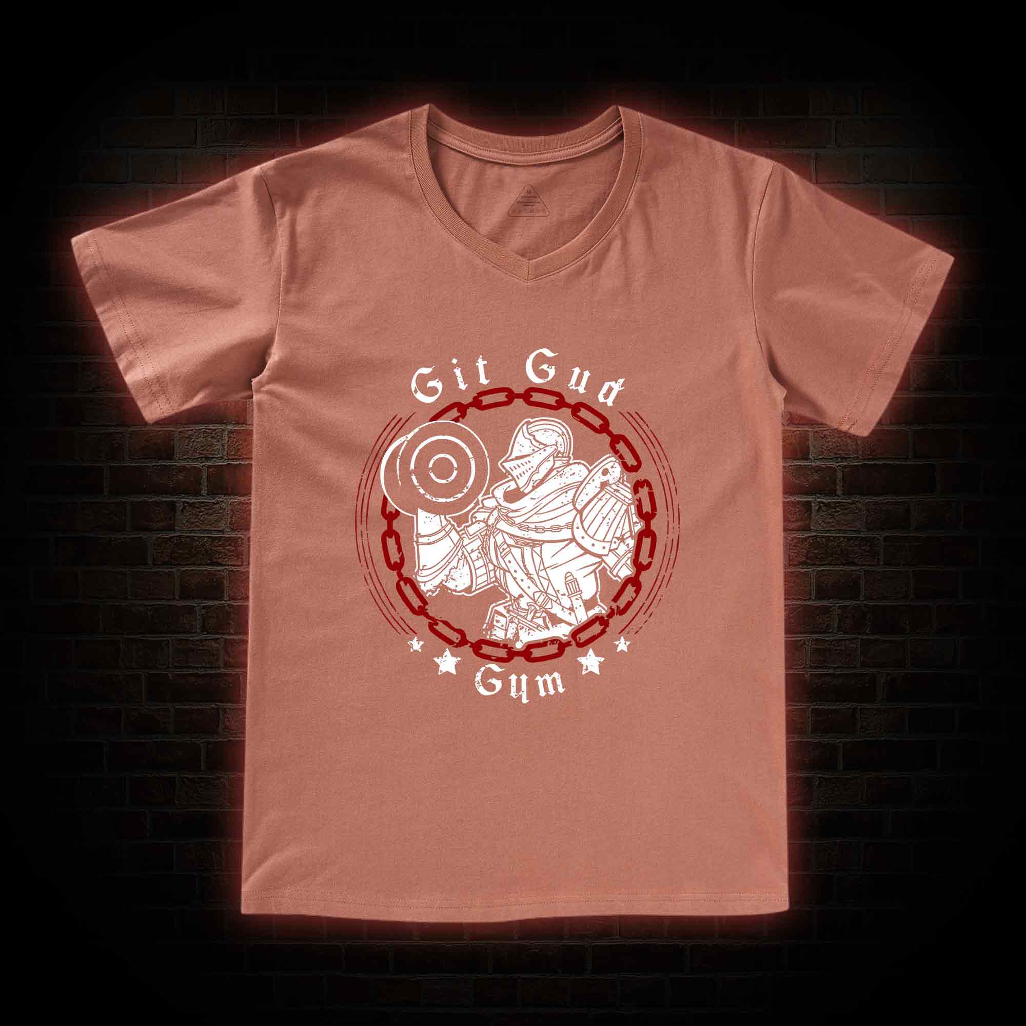 Git Gud Gym V-Neck Classic T-Shirt